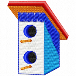 Bird Houses Embroidery Design 5 Bird Houses Embroidery Design 5